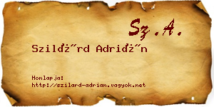 Szilárd Adrián névjegykártya