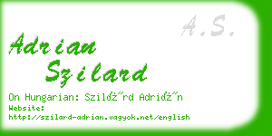 adrian szilard business card